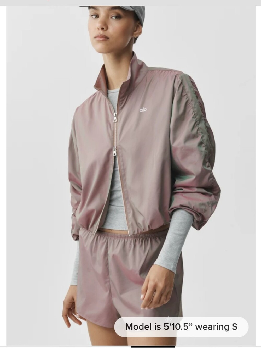 ALO Yoga Prismatic Jacket - Pink Moonlight